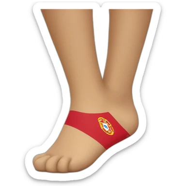 Portugal foot  sticker