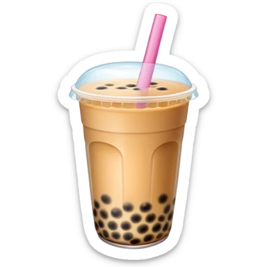 Bubble tea sticker