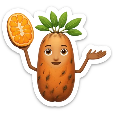 Make a long arm with a yam at the tip sticker