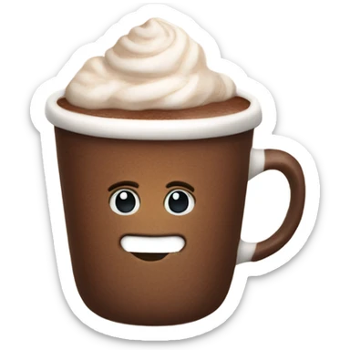 A cozy hot chocolate  sticker