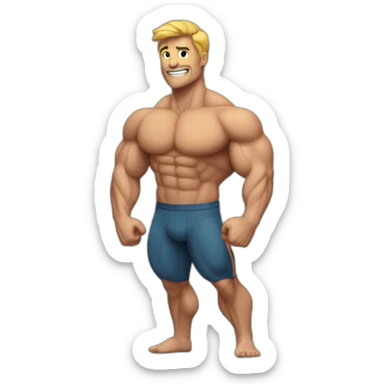 muscle bulk sticker