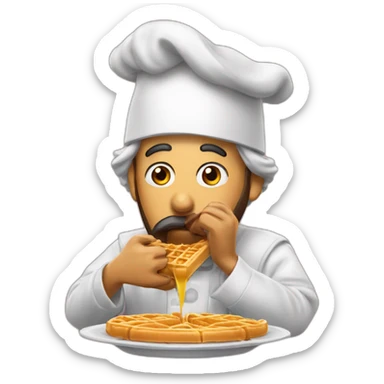oosama biin ladeen eating waffle sticker