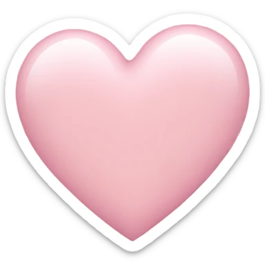 Light pink heart  sticker