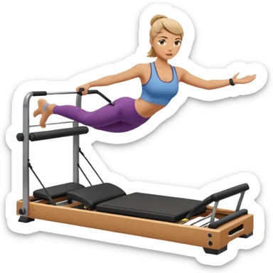 pilates reformer girl sticker