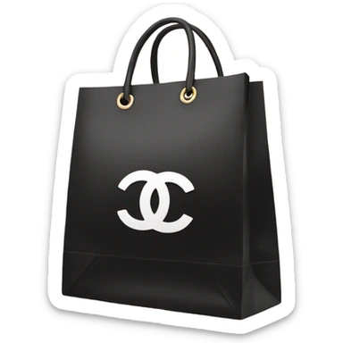 Chanel shopping bag sticker