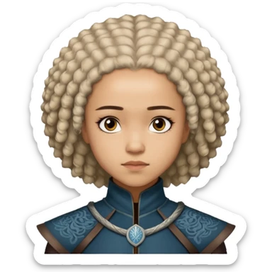 Missandei  from Games of throne character face only front face sticker