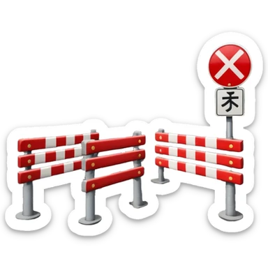 Railroad crossing japan sticker