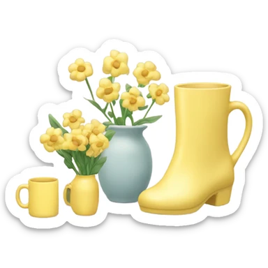 Yellow pastel aesthetic sticker