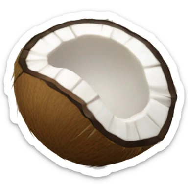 Coconut with eagle claws sticker