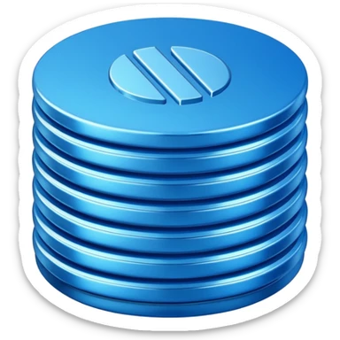 blue coins credit pack sticker