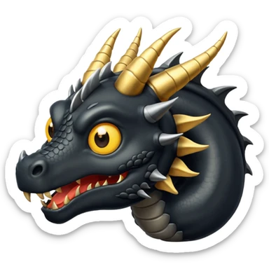Dragón negro sticker