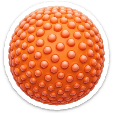 coral sphere. sticker