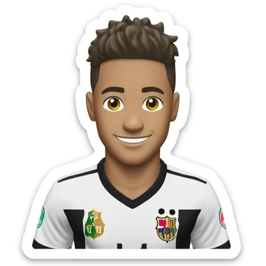 Neymar com a camisa do Vasco da Gama sticker