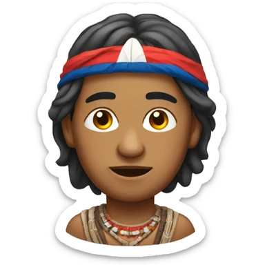 Chilean Indian sticker