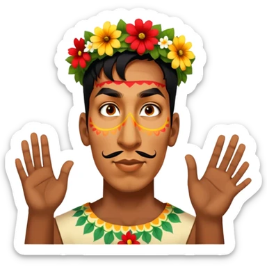 Flower-Crowned Dancer sticker