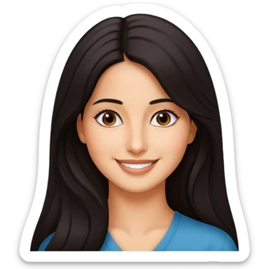 pretty genmoji that looks like Katrina Kaif sticker