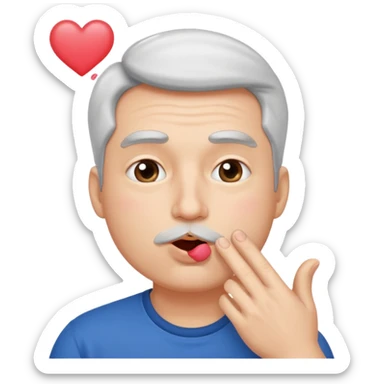 Dad blowing a kiss sticker