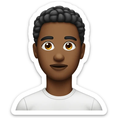 Person with concealer  sticker