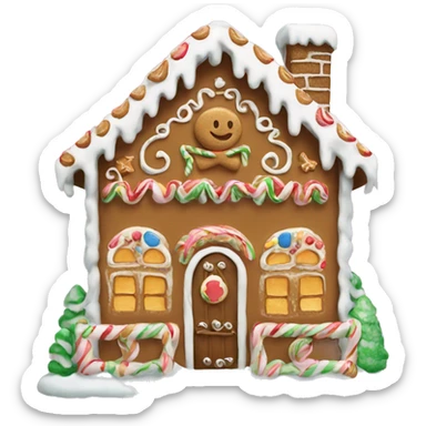 gingerbread house sticker