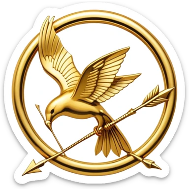 Mockingjay pin sticker
