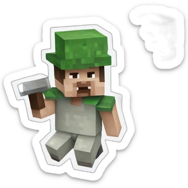 minecraft-tiananmen square sticker