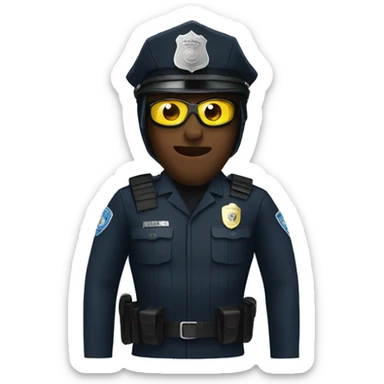 Cops with ski masks sticker