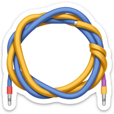 Tangled Cables sticker