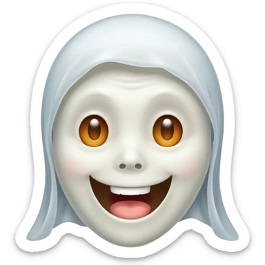 Fantôme qui fait un clair d’œil  sticker