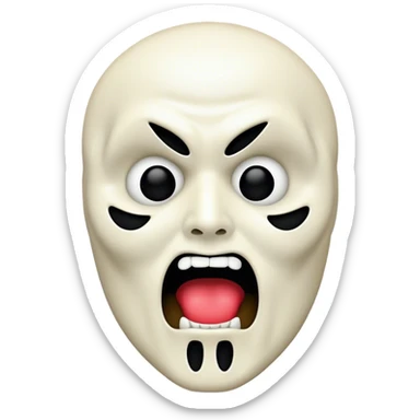 Ghostface from scream sticker