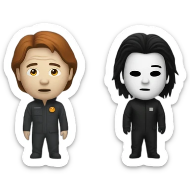 Michael Myers and Mike Myers sticker