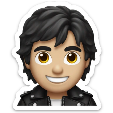 Ian somerhalder as a vampire in a black leather jacket sticker