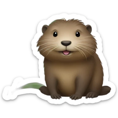 Nutria in love sticker