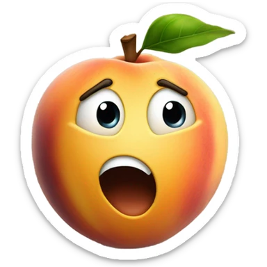 Peach doing a fart sticker