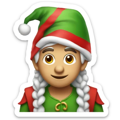 christmas elf  sticker