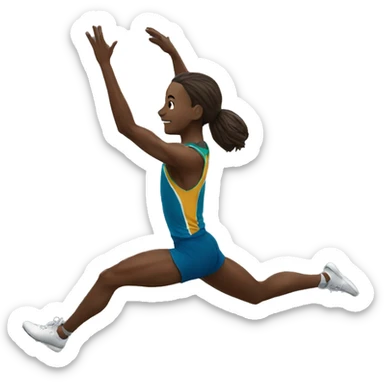 long jumper sticker
