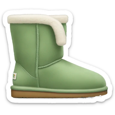 Sage green uggs sticker