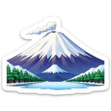 Fuji mountain sticker