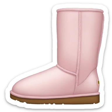 light pink uggs sticker