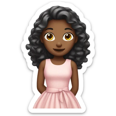 Girl wearing a dress  sticker