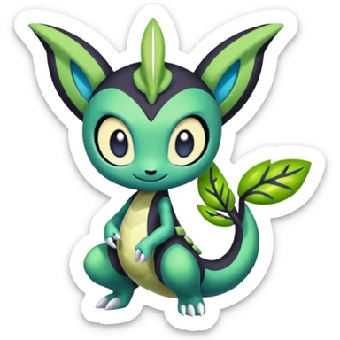 Colorful Exotic Meloetta-Zygarde-Virizion-Venom-Stitch-Fakémon-creature-hybrid sticker