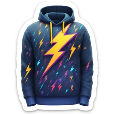 Lightning hoodie sticker