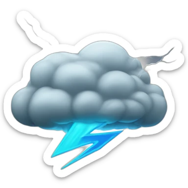 storm cloud with gatorade lightning bolt sticker
