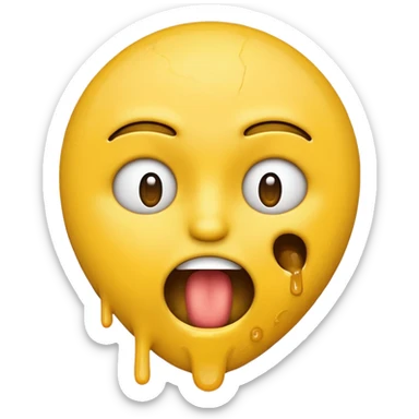 Making an emoji choking itself sticker