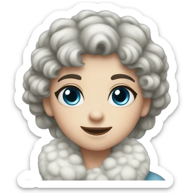 Schneewittchen blaue Augen sticker