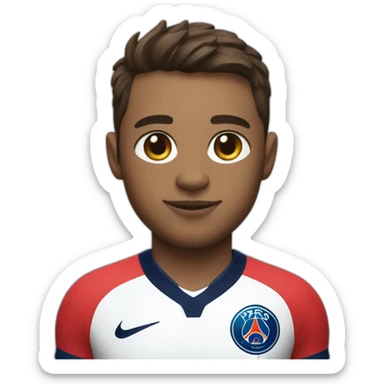 cat avec un maillot du psg sticker