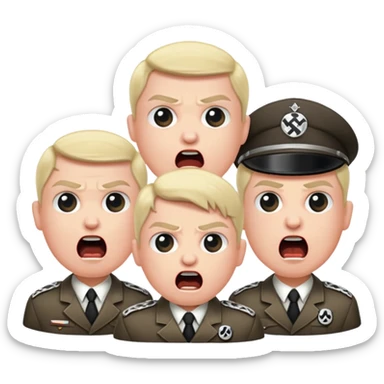 Nazis raving sticker
