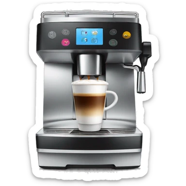 Coffee machine sticker