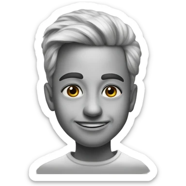 Digital art pencil drawing sticker