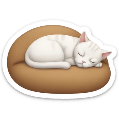 sleeping cat sticker