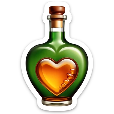 Heart with bottles of Jameson sticker